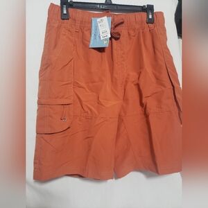 Life Is Good Mens Orange Cargo Shorts Medium New With Tags